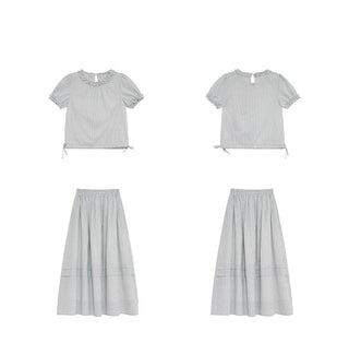 plaid skirt set