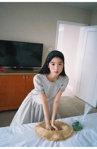 plaid skirt set