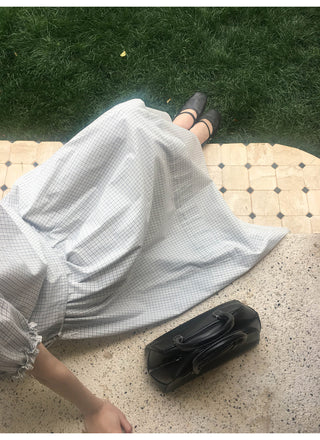 plaid skirt set