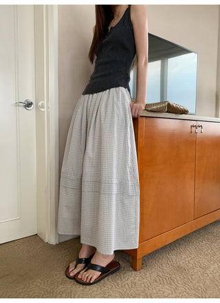 plaid skirt set