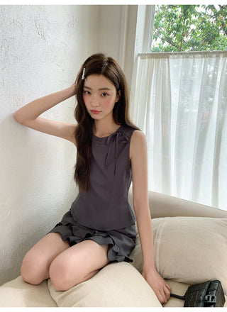 ruffle vest set