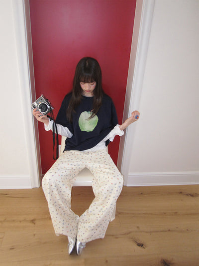 graffiti casual pants