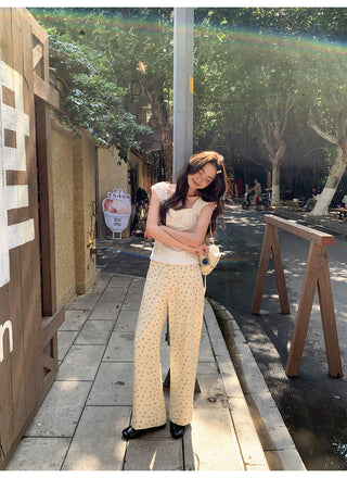 graffiti casual pants