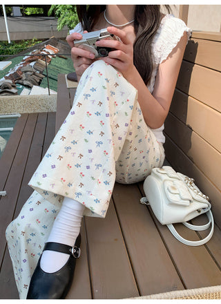 graffiti casual pants