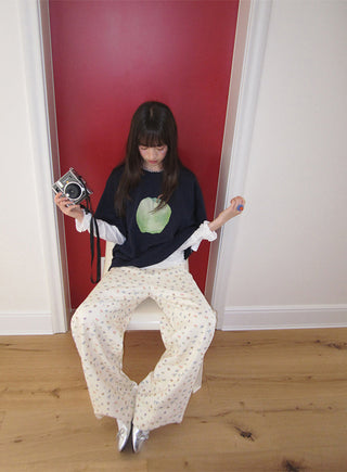 graffiti casual pants