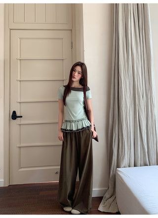 loose drooping pants