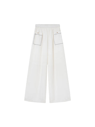 lace pocket pants