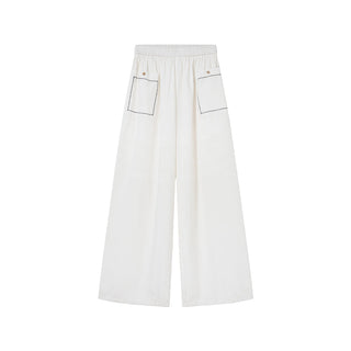 lace pocket pants