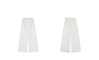 lace pocket pants