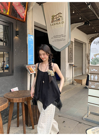 lace sling top