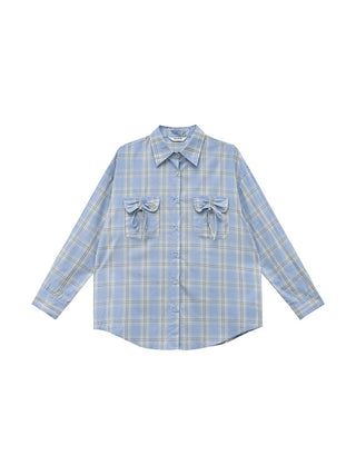 blue plaid shirt