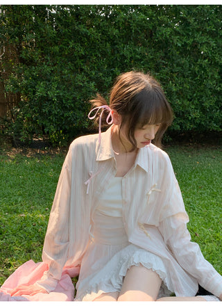 bow striped shirt