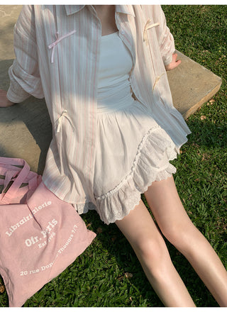 bow striped shirt
