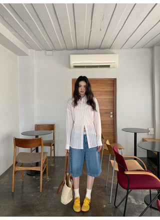 bow striped shirt