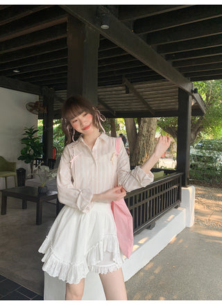 bow striped shirt