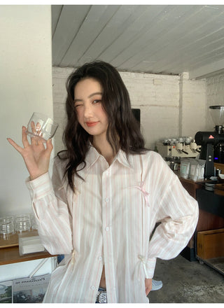 bow striped shirt
