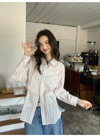 bow striped shirt