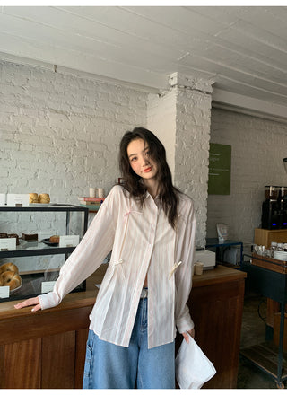 bow striped shirt