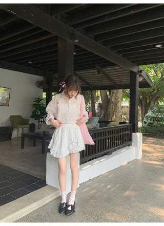 lace asymmetric skirt