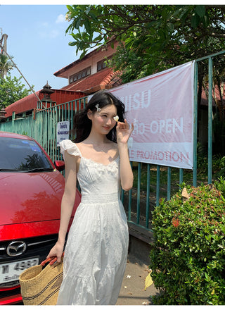 flower sleeve dress