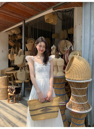 flower sleeve dress