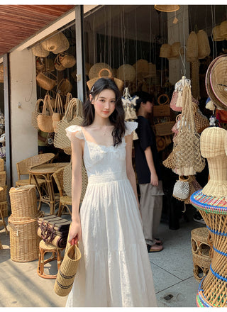 flower sleeve dress