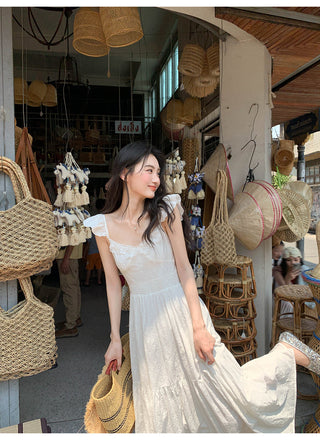 flower sleeve dress