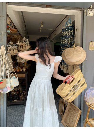 flower sleeve dress