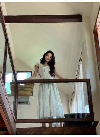 lace dot dress