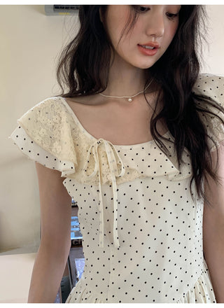 lace dot dress