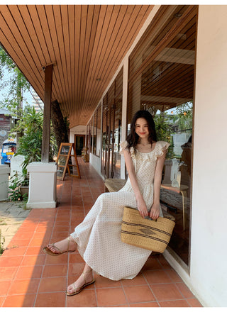 lace dot dress