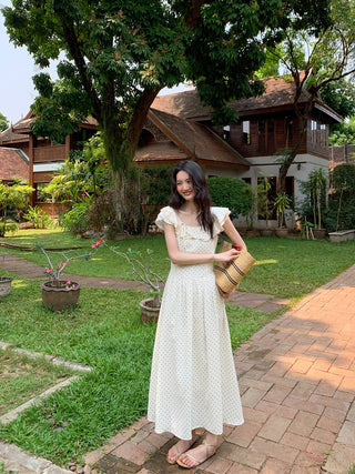 lace dot dress