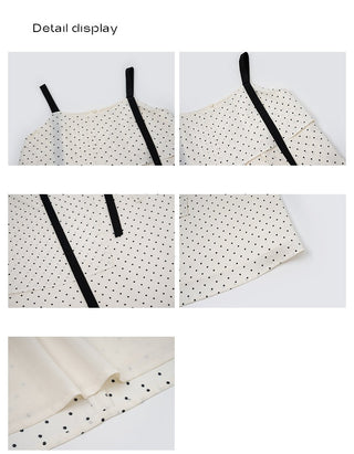 contrast sling dress