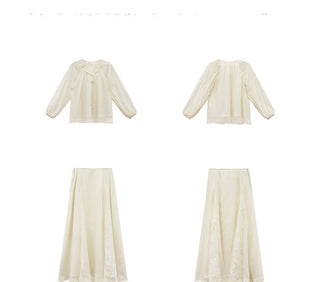 chiffon skirt suit