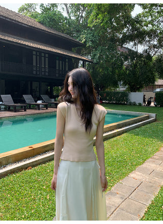chiffon skirt suit