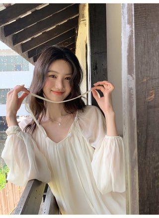 chiffon skirt suit