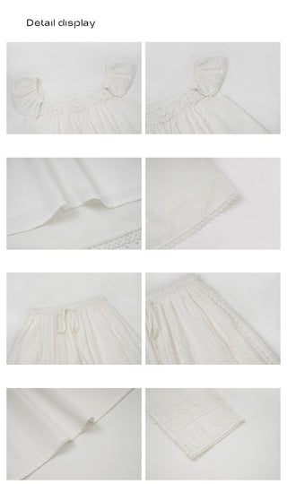 sleeve skirt suit