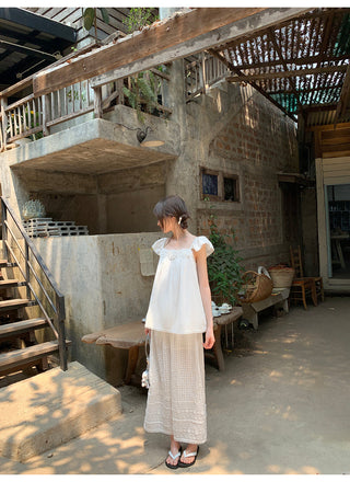 sleeve skirt suit