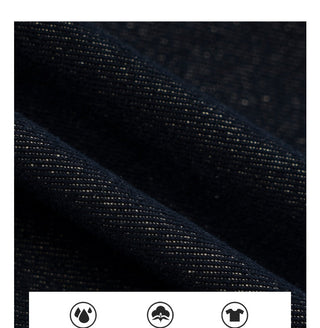dark embroidered jeans
