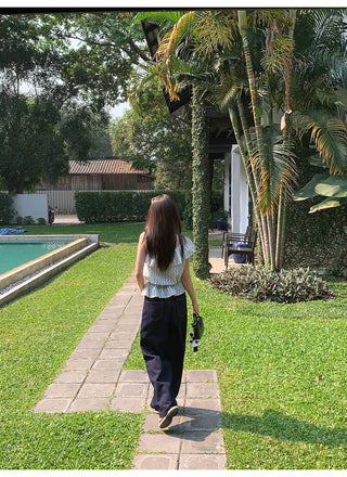 dark embroidered jeans