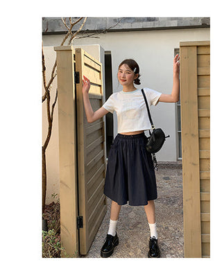 pleated tassel skirt