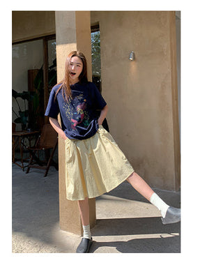 pleated tassel skirt
