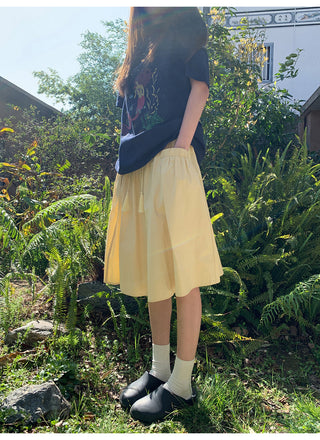 pleated tassel skirt