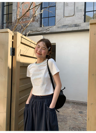 pleated tassel skirt