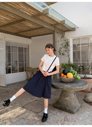 pleated tassel skirt