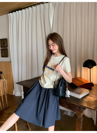 pleated tassel skirt