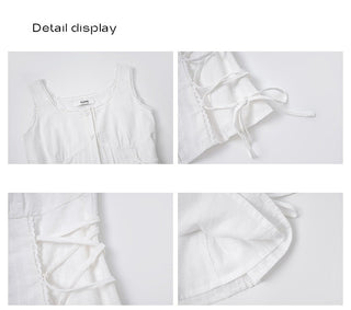 lace waist Top