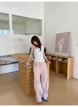 lace waist Top
