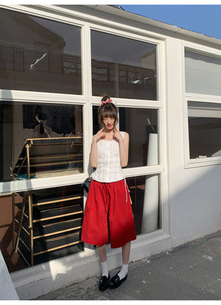 lace waist Top