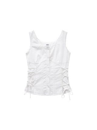 lace waist Top